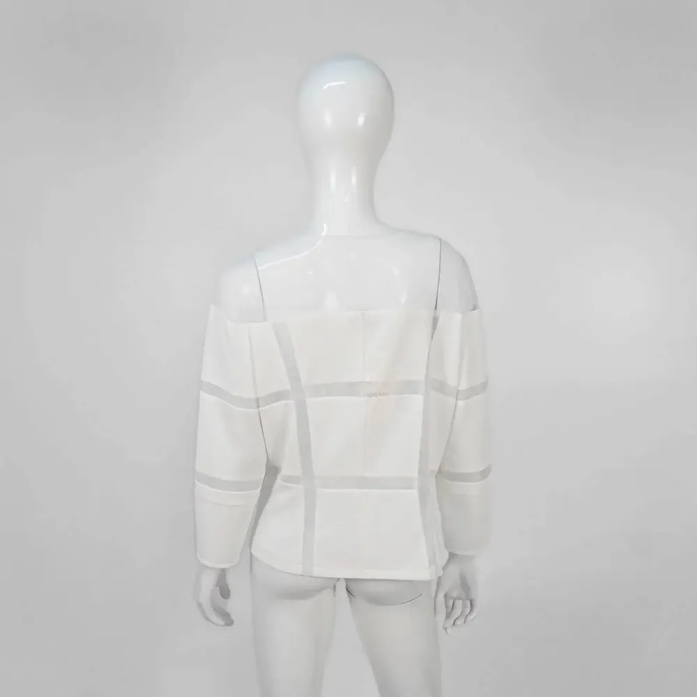 Apparel - Blouse CELESTIA White 1 - White 1 - height: 57.00; width: 38.50; lengh: 49.00 - MONYER