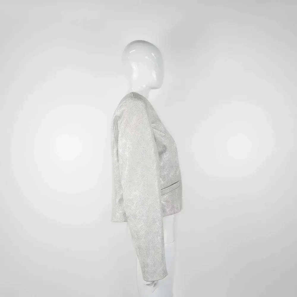 Prêt-à-porter - Blazers LIBRA PREMIUM Blanc Argent - Blanc Argent - hauteur : 53,50 ; largeur : 42,00 ; durée : 68,00 - MONYER