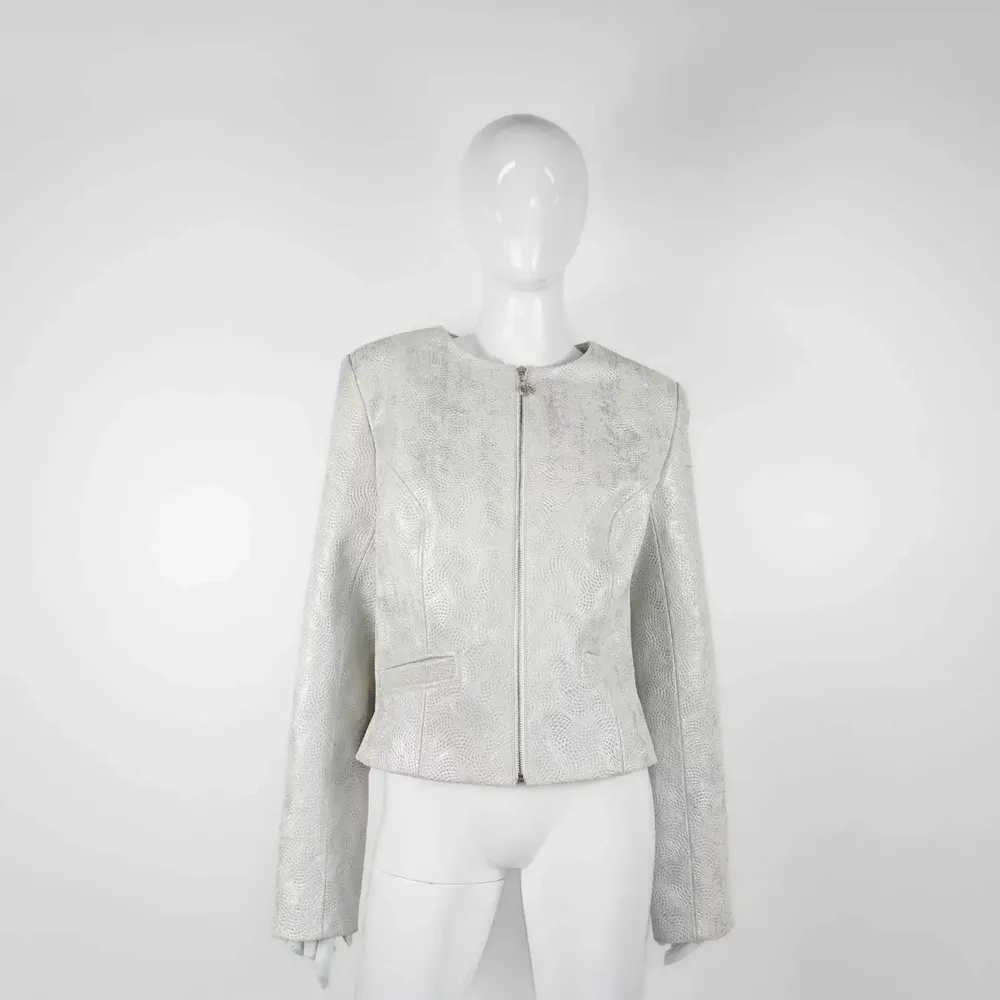 Prêt-à-porter - Blazers LIBRA PREMIUM Blanc Argent - Blanc Argent - hauteur : 53,50 ; largeur : 42,00 ; durée : 68,00 - MONYER