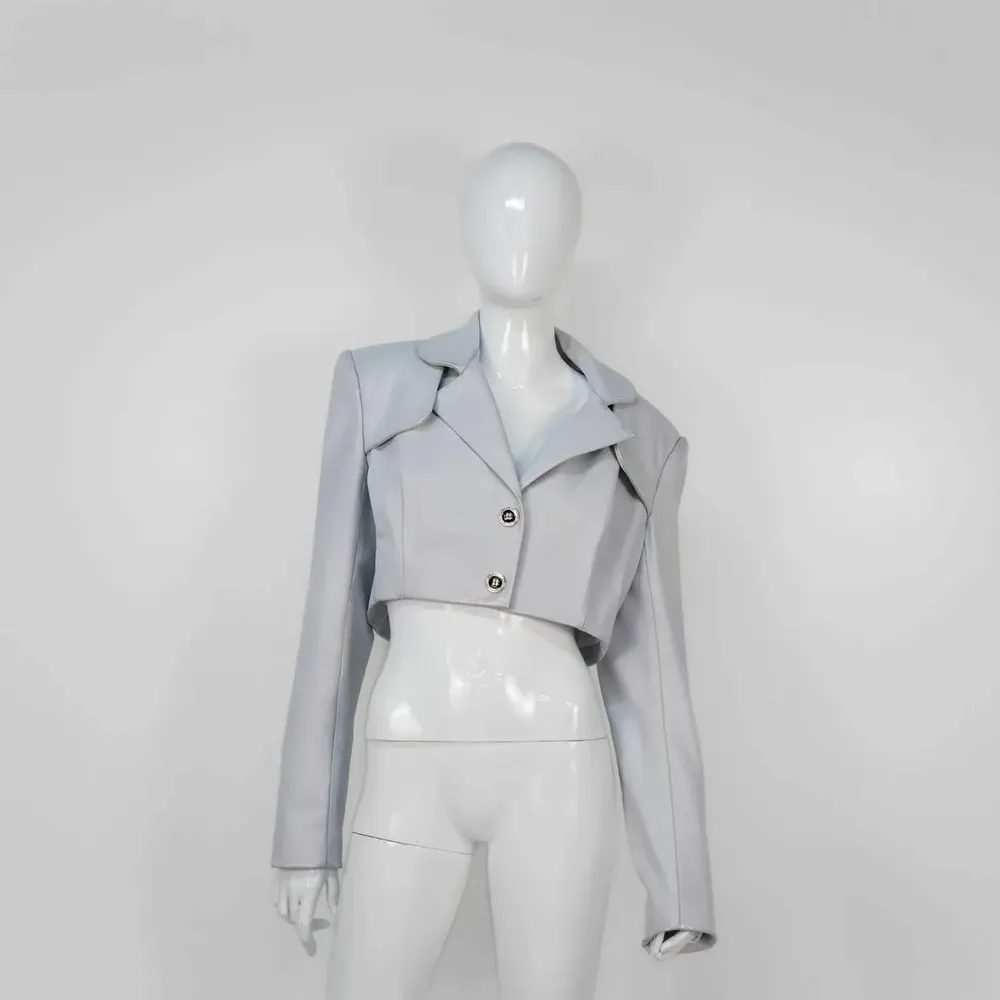 Apparel - Blazers CARINA PREMIUM Moon Silver - Moon Silver - height: 40.50; width: 43.00; lengh: 66.00 - MONYER