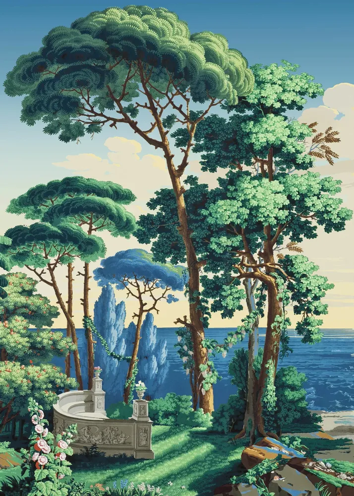 Poster - Mediterranean illustration - PARADISIO IMAGINARIUM