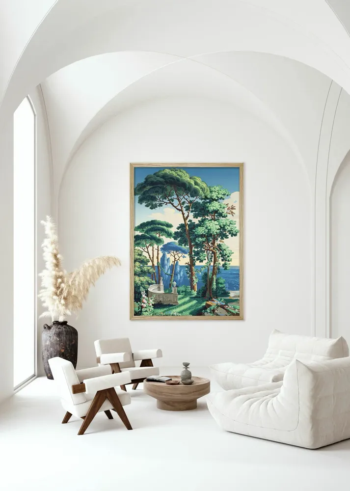 Poster - Mediterranean illustration - PARADISIO IMAGINARIUM