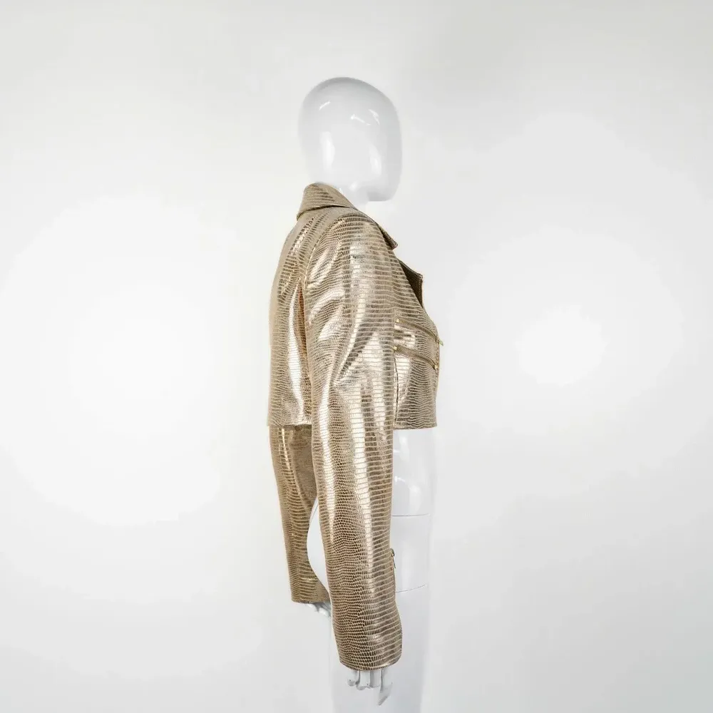 Prêt-à-porter - Blazers SOL Imprimé serpent doré - Imprimé serpent doré - hauteur : 41,00 ; largeur : 43,00 ; durée : 66,00 - MONYER