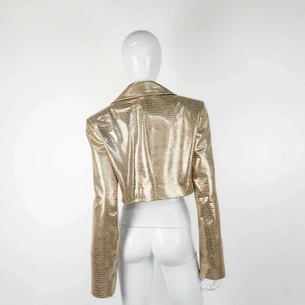 Prêt-à-porter - Blazers SOL Imprimé serpent doré - Imprimé serpent doré - hauteur : 41,00 ; largeur : 43,00 ; durée : 66,00 - MONYER