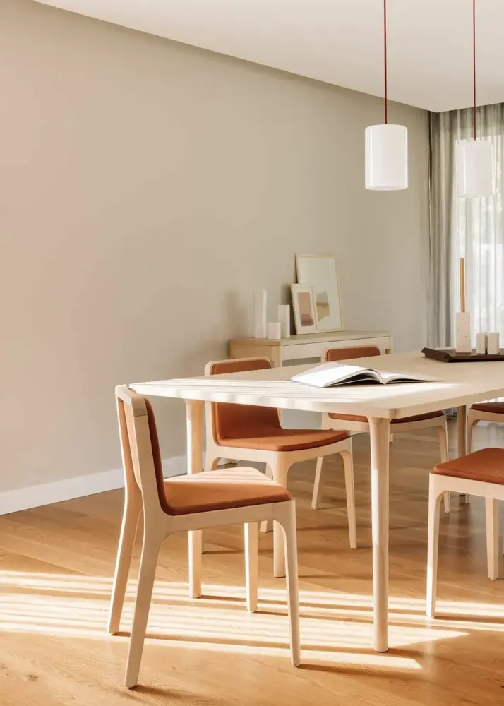 Dining Tables - The Minimalist Modern Cast Table in Oak Wood160cm x 100cm oak - MOR