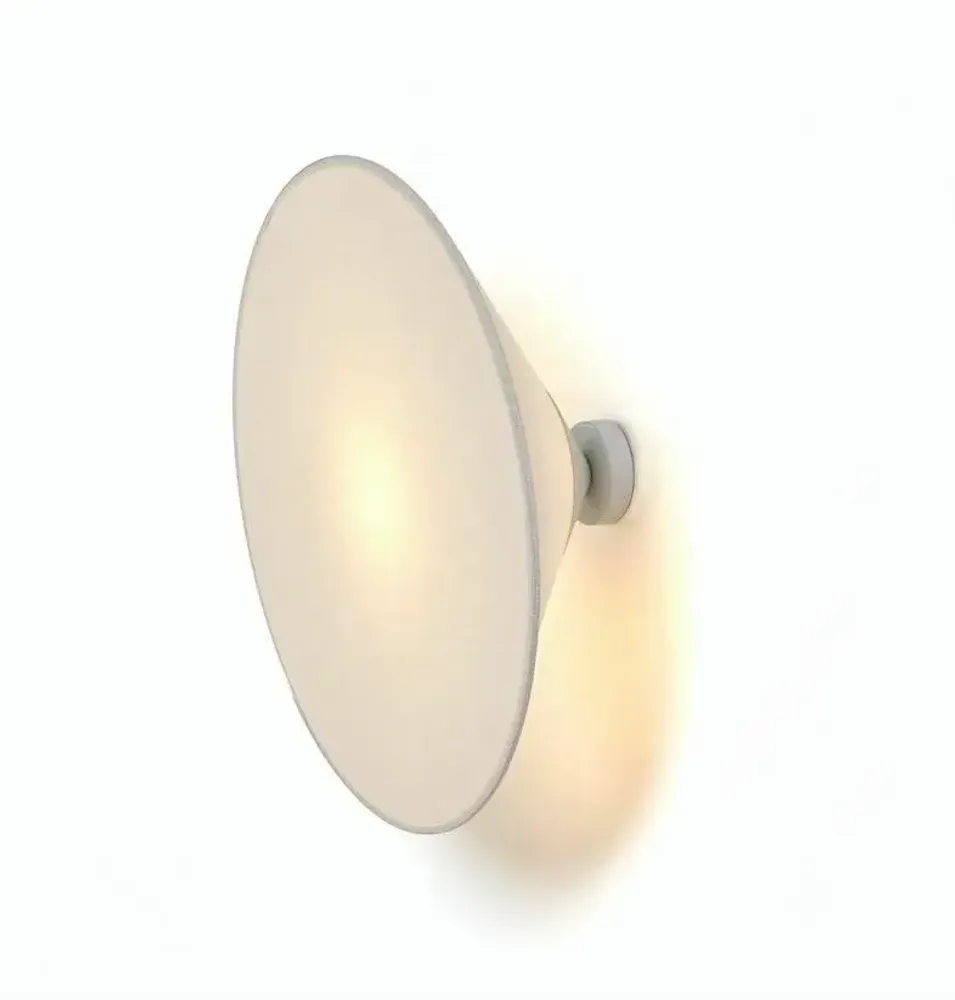 Wall lamps - CIM white or black cottonet wall lamp - LUXCAMBRA