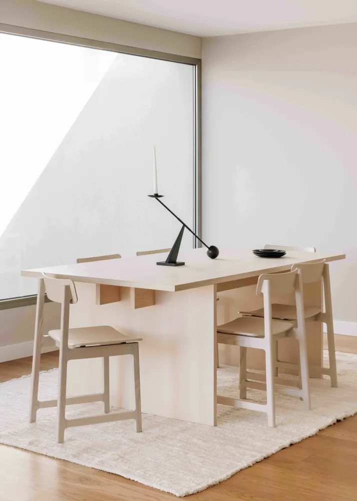 Dessous de plat - Table minimaliste en bois de frêne - BASE - MOR