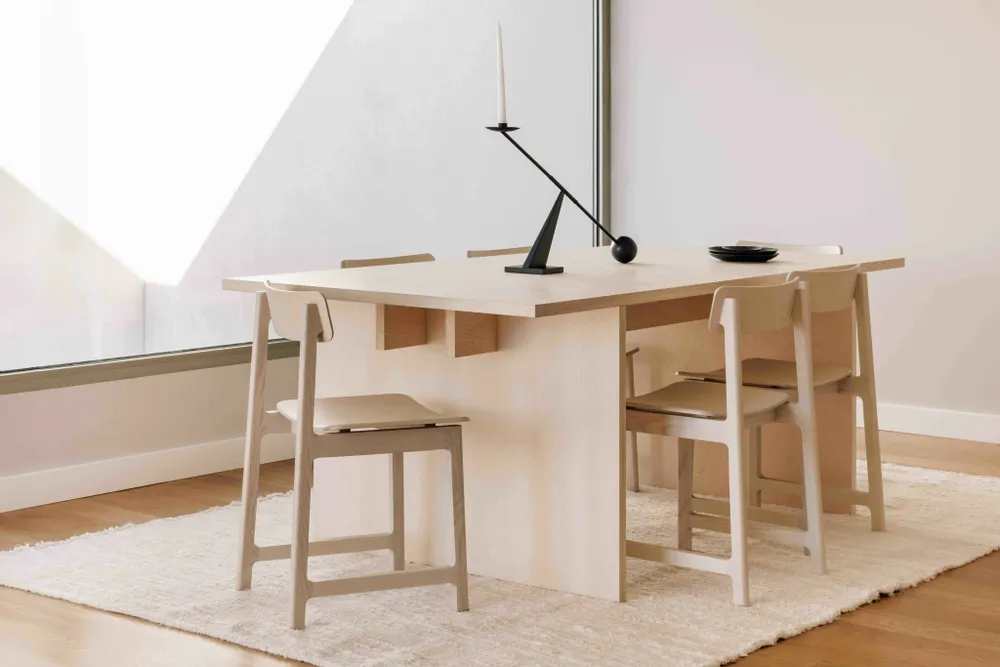 Dessous de plat - Table minimaliste en bois de frêne - BASE - MOR