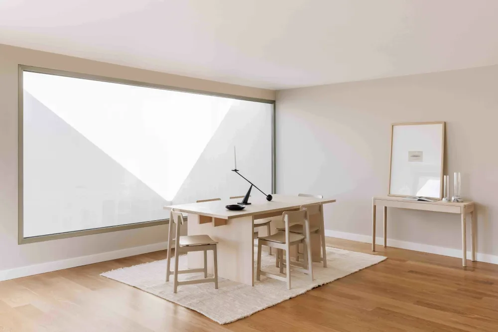 Tables Salle à Manger - Table minimaliste en bois de chêne - BASE - MOR