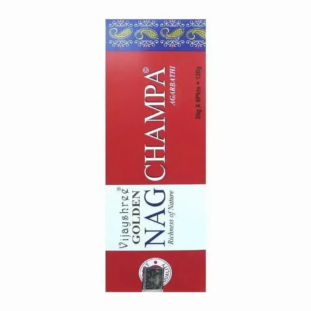 Scents - Vijayshree incense golden nag champa hexa 20g - ARABESK