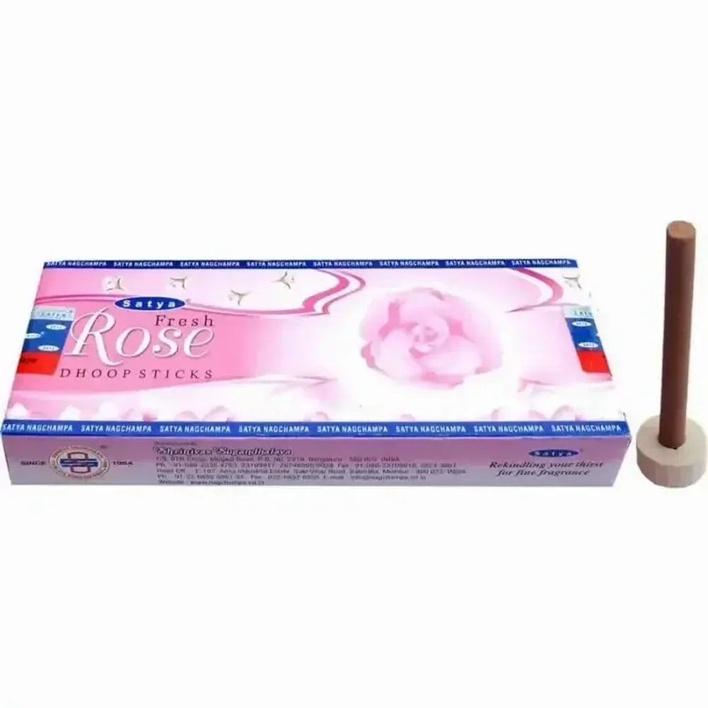 Senteurs - Encens Satya Fresh Rose Dhoop Sticks 24g - ARABESK