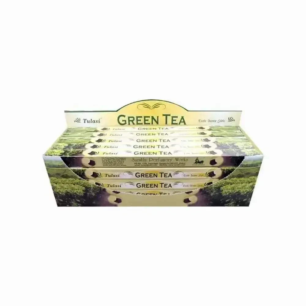 Senteurs - Encens tulasi sarathi thé vert 8bts - ARABESK