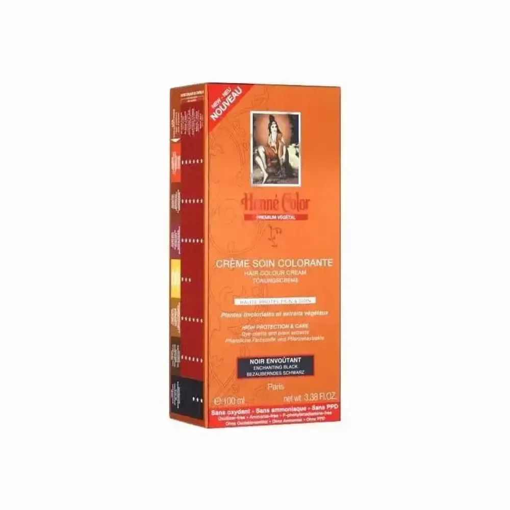 Cosmétiques - Pack de 3 Crèmes soins colorantes premium actifs végétaux noir envoutant 100ml - ARABESK