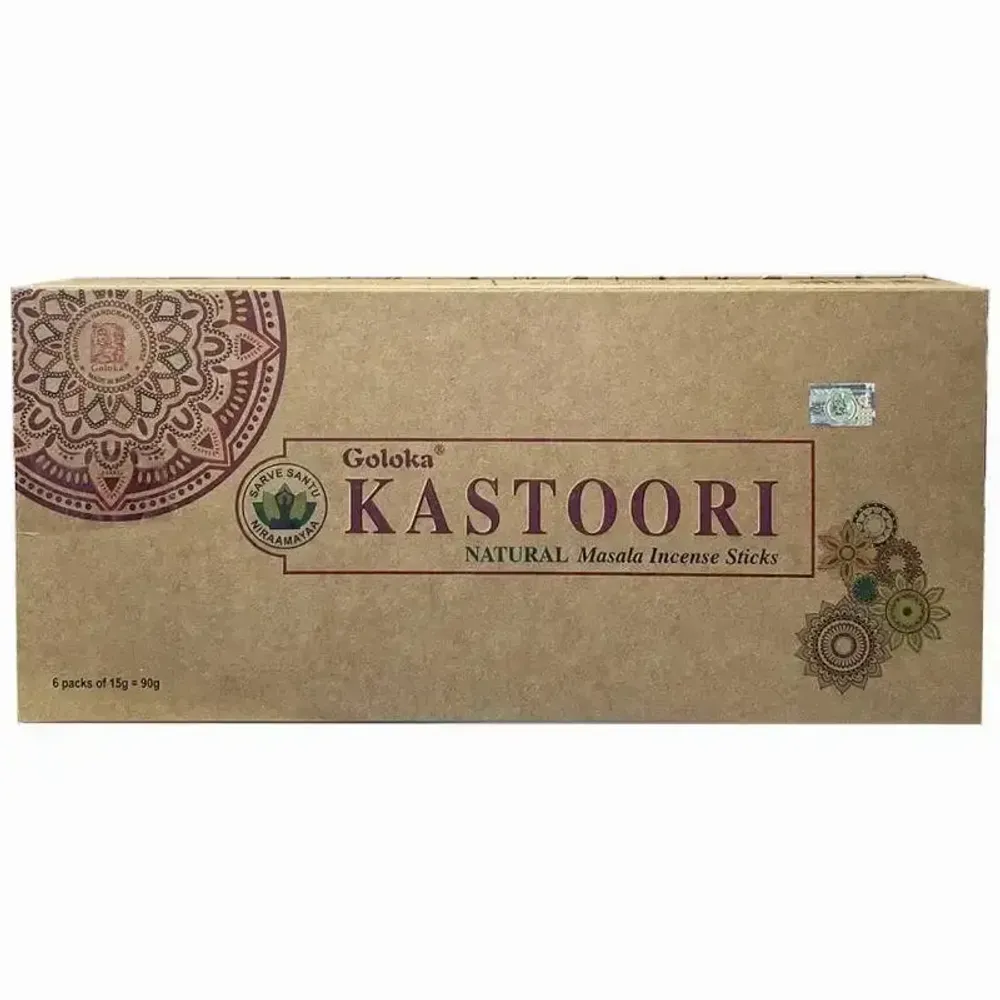 Scents - Goloka Kastoori Musk Natural masala 6x15g - ARABESK