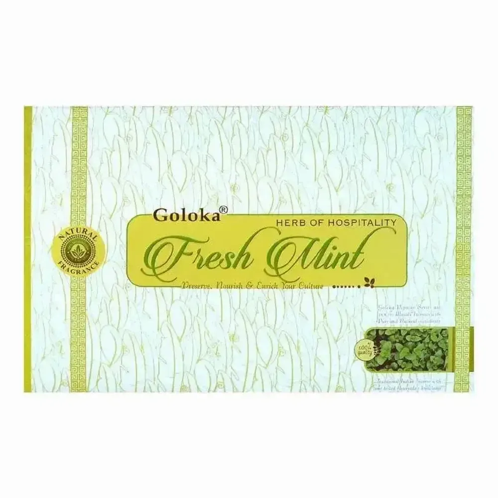 Scents - Fresh mint goloka incense 15g - ARABESK