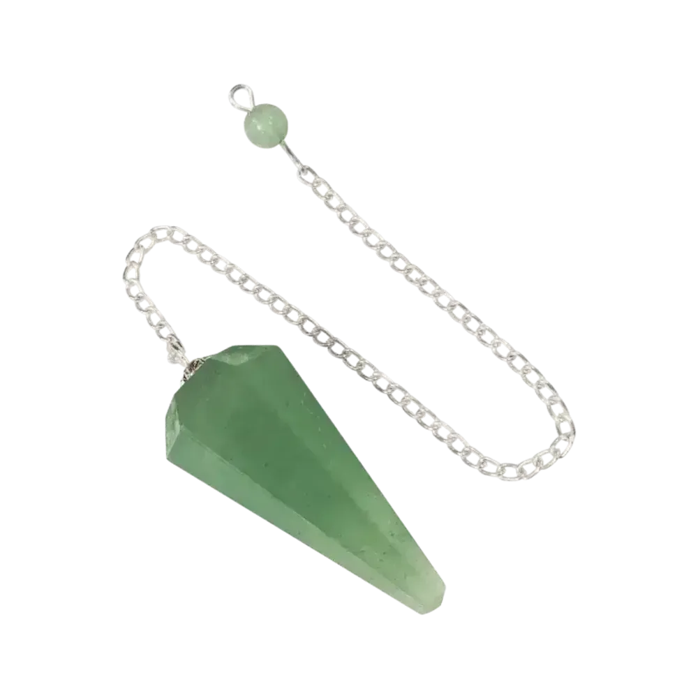 Bijoux - Pendule Aventurine Verte conique 6 faces - ARABESK