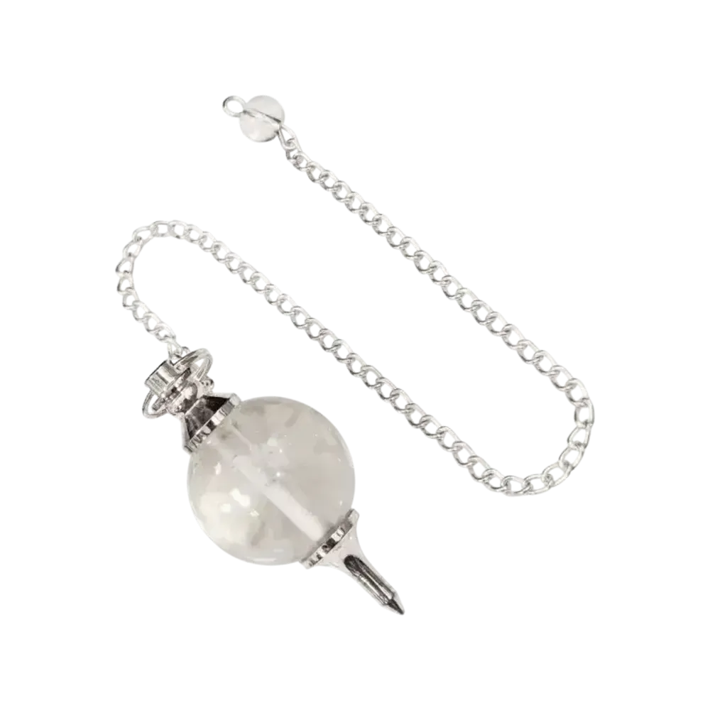 Bijoux - Pendule sphère Cristal de Roche 4cm - ARABESK