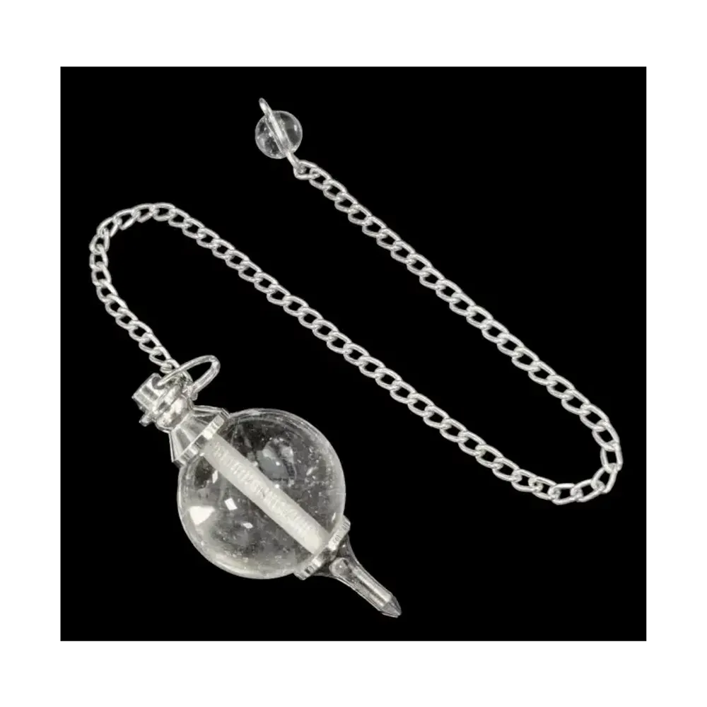 Bijoux - Pendule sphère Cristal de Roche 4cm - ARABESK