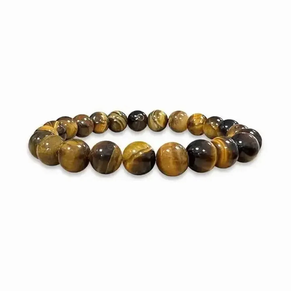Bracelets - Tiger's eye A 8mm pearls bracelet - ARABESK