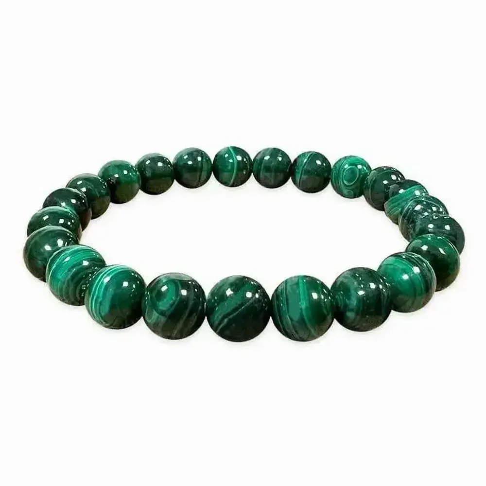 Bracelets - Bracelet Malachite perles 7.5-8.5mm - ARABESK