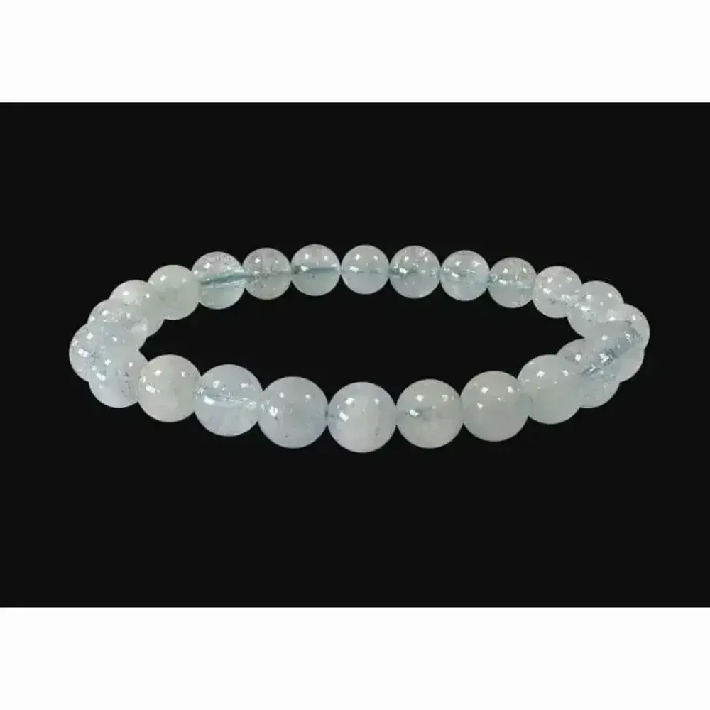 Bracelets - Bracelet Aigue Marine perles 8-9mm - ARABESK