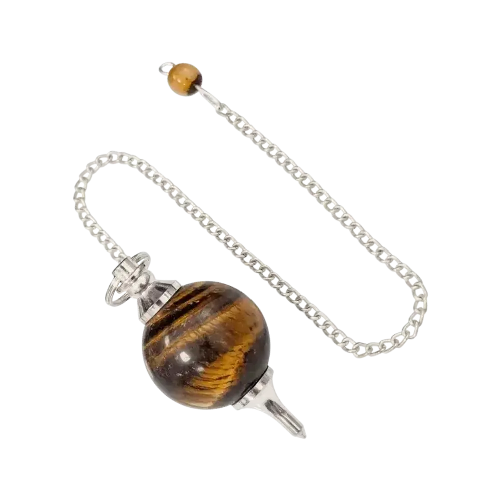 Jewelry - Tiger's Eye sphere pendulum 4cm - ARABESK
