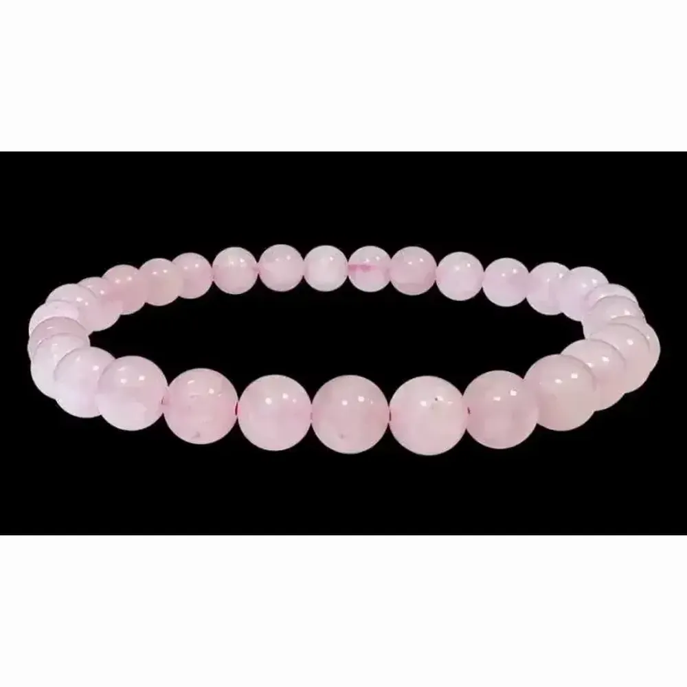 Bracelets - Bracelet Quartz Rose perles 6mm - ARABESK