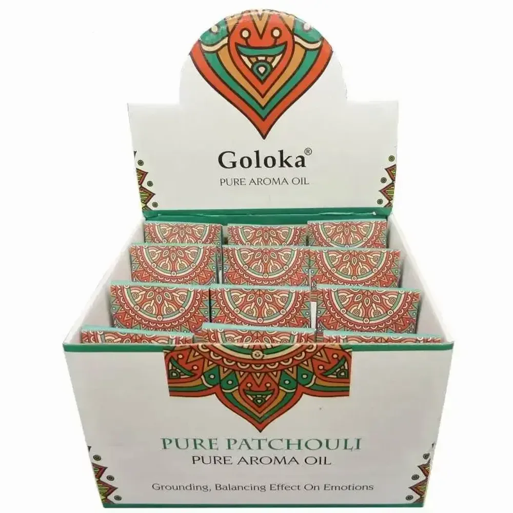 Senteurs - Huile parfumée Goloka Patchouli 10mL x 12 - ARABESK