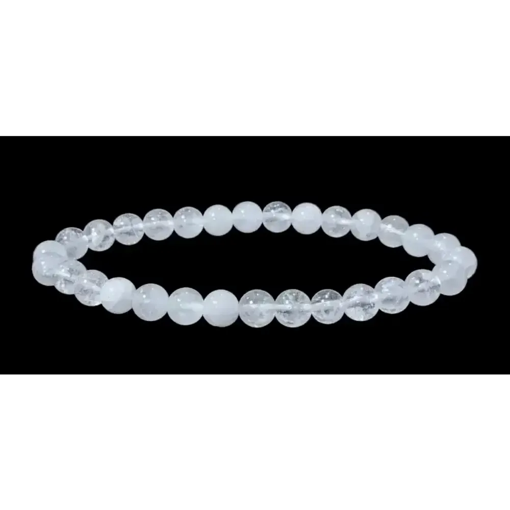 Bracelets - Rock Crystal Bracelet 6mm beads - ARABESK