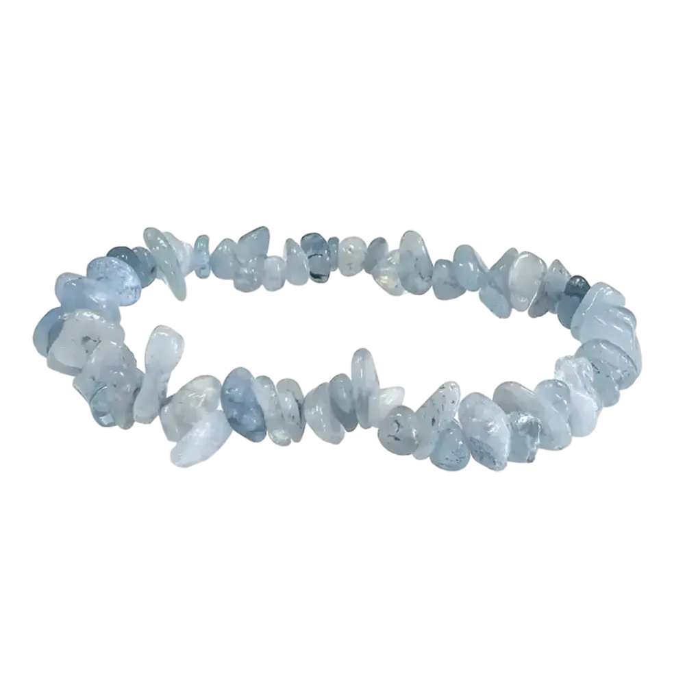 Bracelets - Aquamarine chips bracelet 5-8 mm - ARABESK