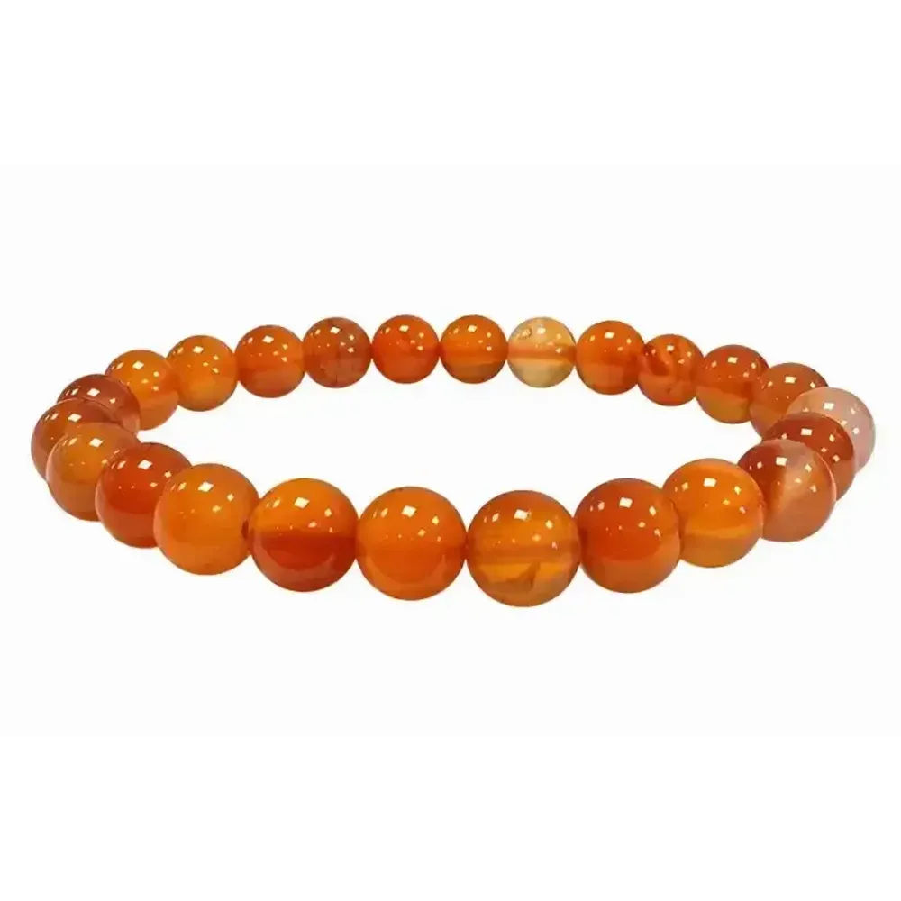 Bracelets - Cornaline 8mm A pearls bracelet - ARABESK