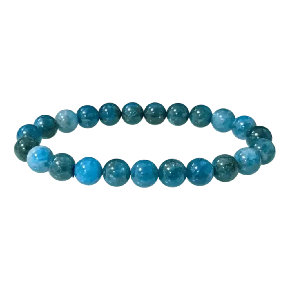 Bracelets - Bracelet Blue Apatite A beads 8-9mm - ARABESK