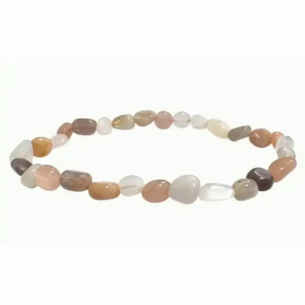 Bracelets - Bracelet Bracelet multicolor moonstone A tumbled stones - ARABESK