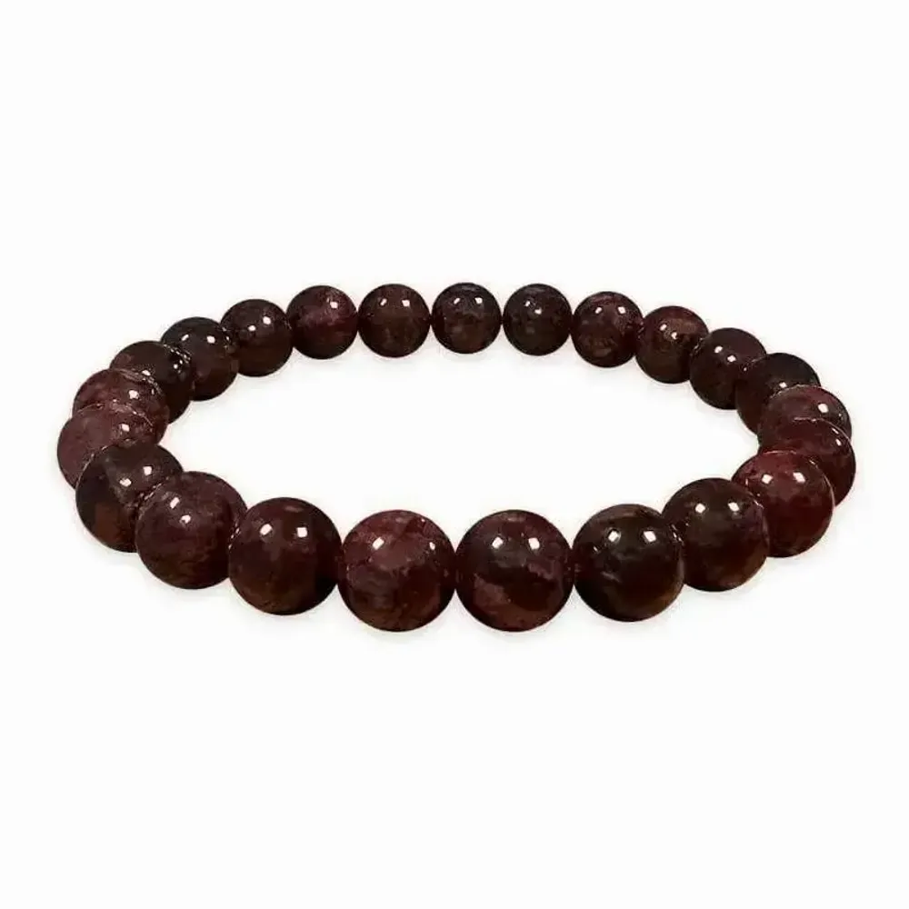 Bracelets - Bracelet Grenat Rouge A perles 6-7mm - ARABESK