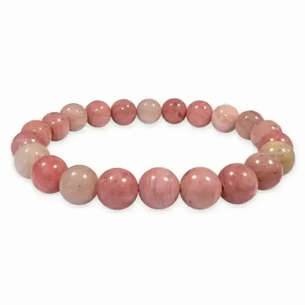 Bracelets - Australian Rhodonite bracelet 8mm pearls - ARABESK