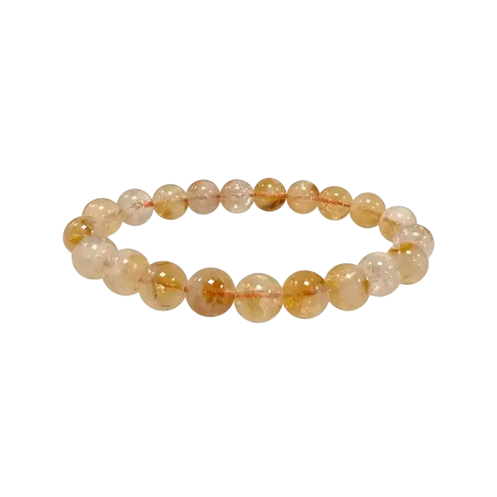 Bracelets - Bracelet Citrine chauffée perles 8mm - ARABESK