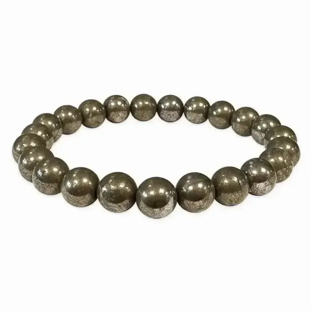 Bracelets - Bracelet Pyrite A perles 8mm - ARABESK