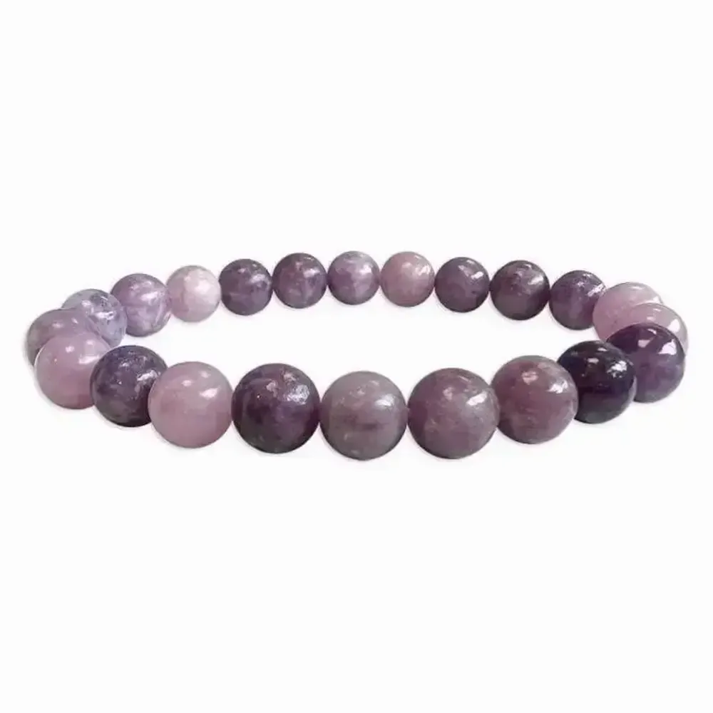 Bracelets - Bracelet Lepidolite A perles 8mm - ARABESK