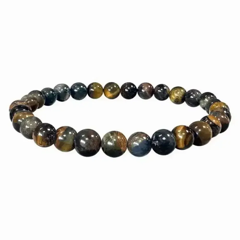 Bracelets - Falcon's eye grade 6mm pearls bracelet - ARABESK