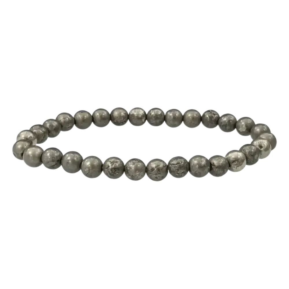 Bracelets - Bracelet Pyrite perles 6mm - ARABESK