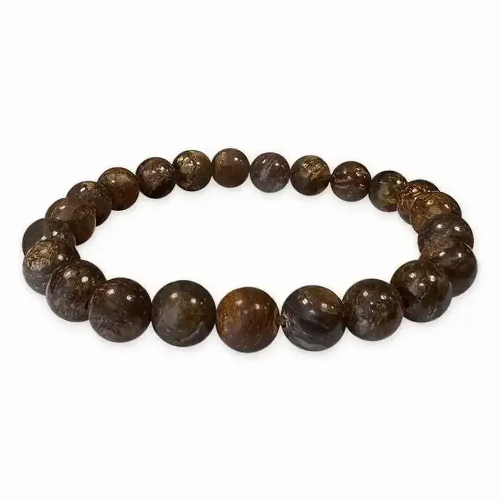 Bracelets - Bracelet Bronzite perles 8mm - ARABESK