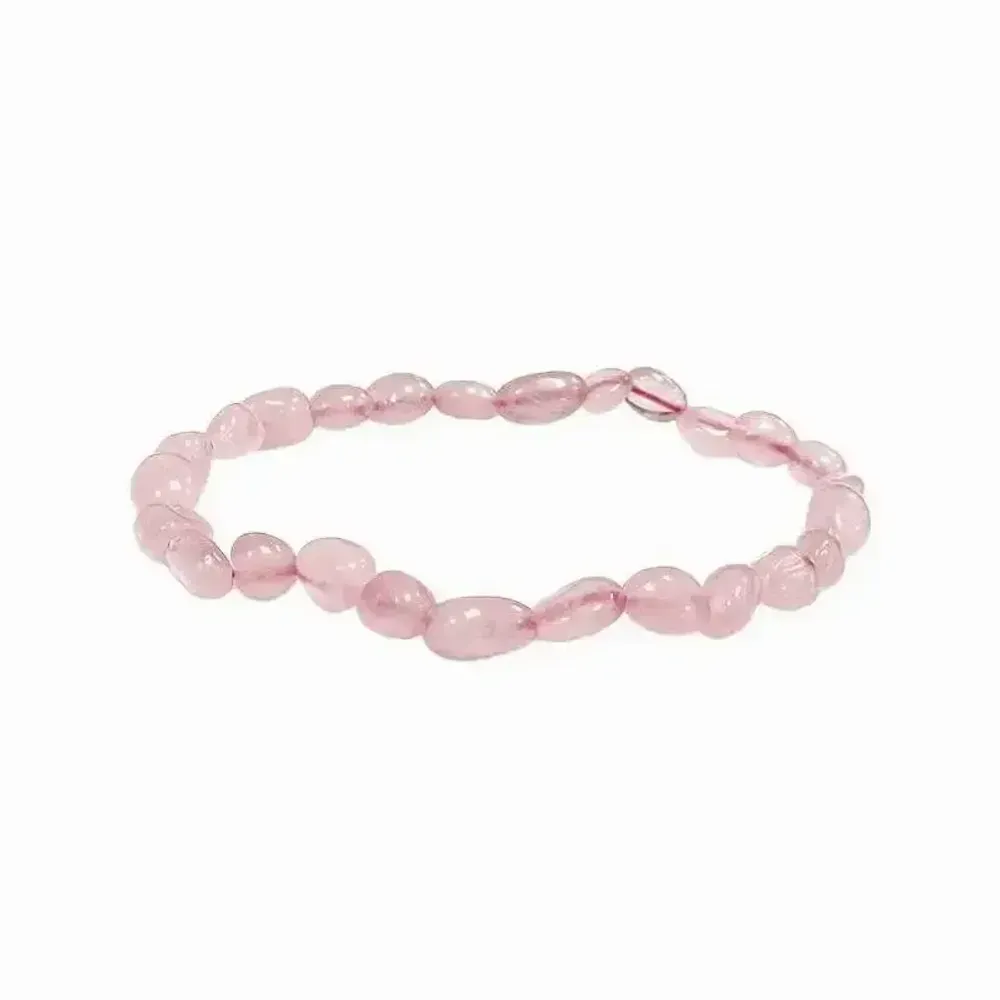 Bracelets - Bracelet Rose Quartz A tumbled stones - ARABESK