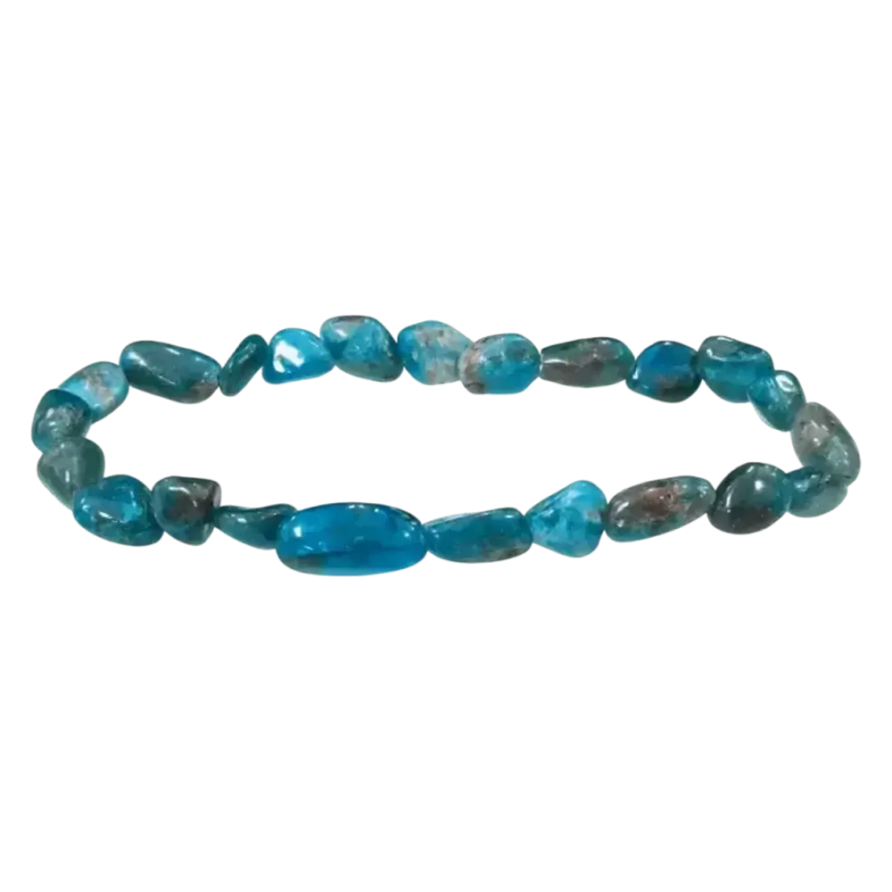 Bracelets - Blue Apatite tumbled stones bracelet - ARABESK