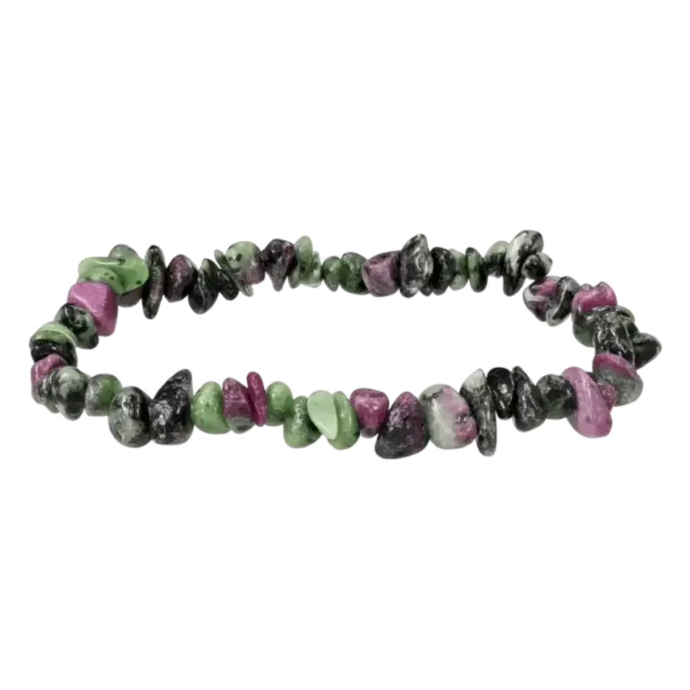 Bracelets - Ruby Zoisite A+ chips bracelet 18cm - ARABESK