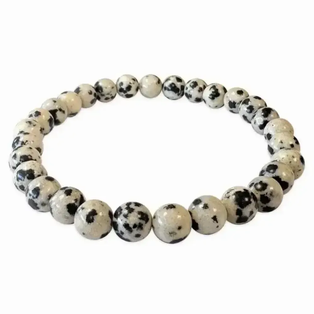 Bracelets - Bracelet Jaspe Dalmatien perles 6mm - ARABESK