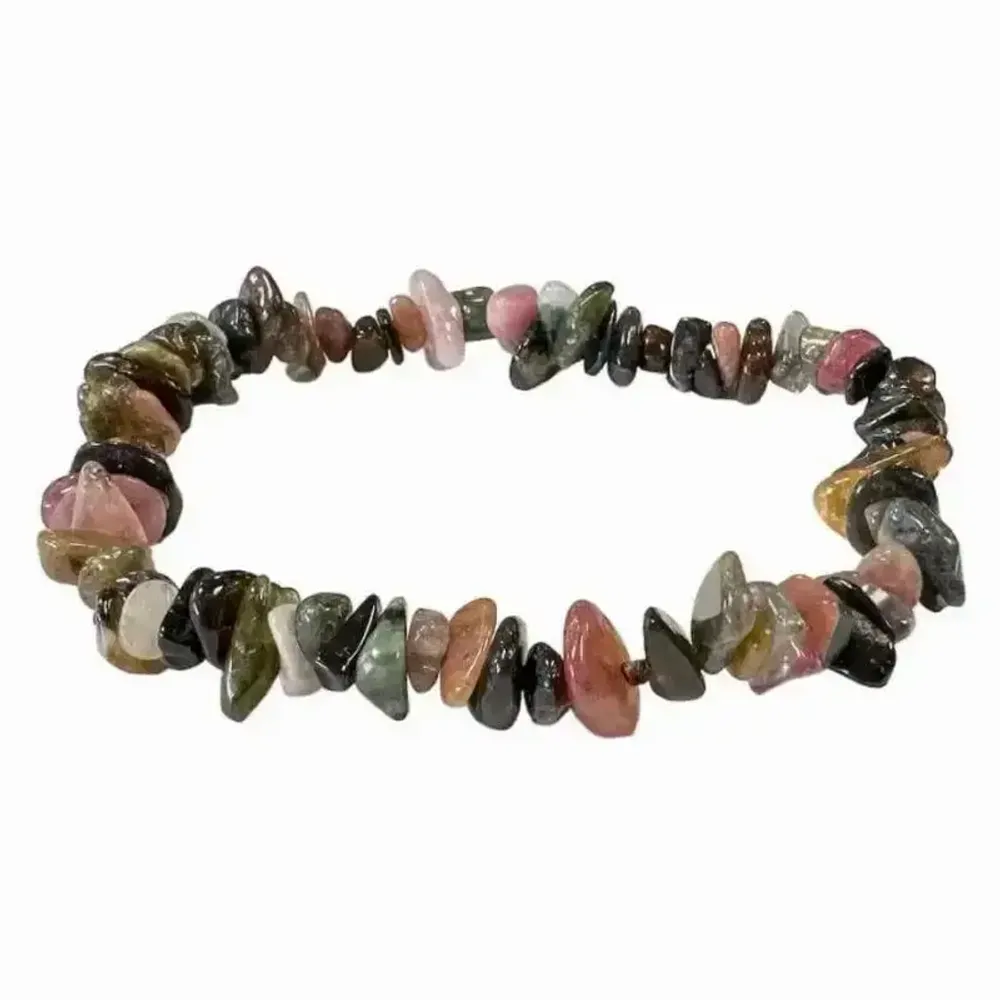 Bracelets - Tourmaline multicolor A chips bracelet 18cm - ARABESK