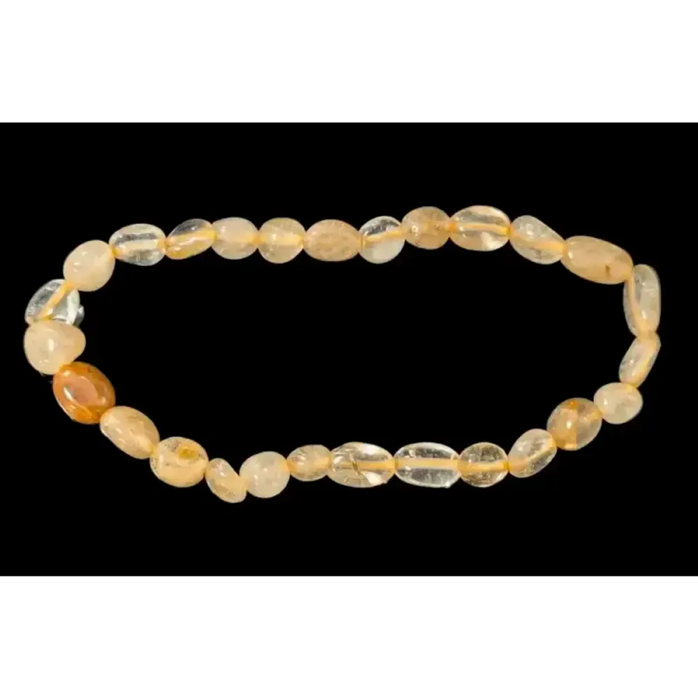 Bracelets - Bracelet Cristal de Roche Rutile A pierres roulées - ARABESK