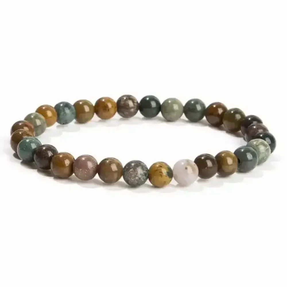 Bracelets - Ocean Jasper Bracelet With 6mm beads - ARABESK