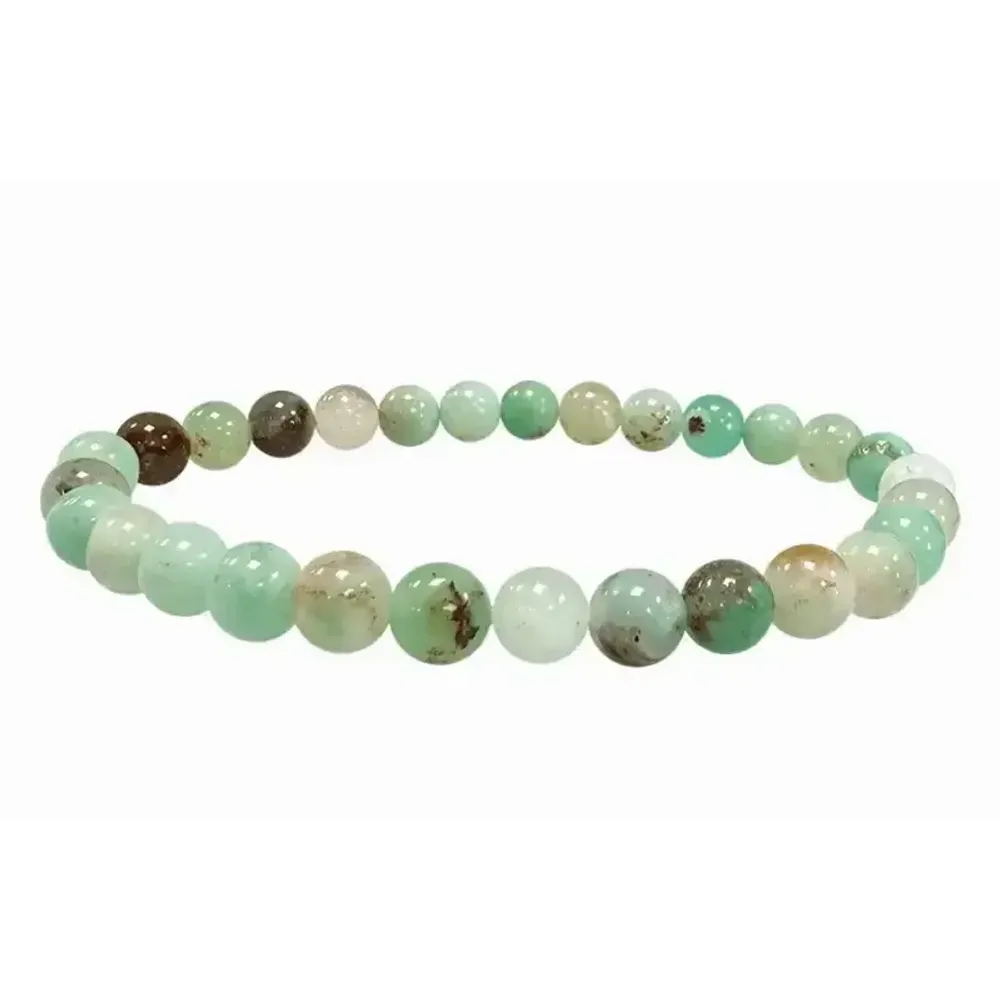 Bracelets - Bracelet Chrysoprase A perles 6mm - ARABESK