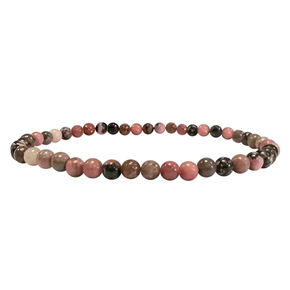 Bracelets - Rhodonite 4mm bracelet - ARABESK